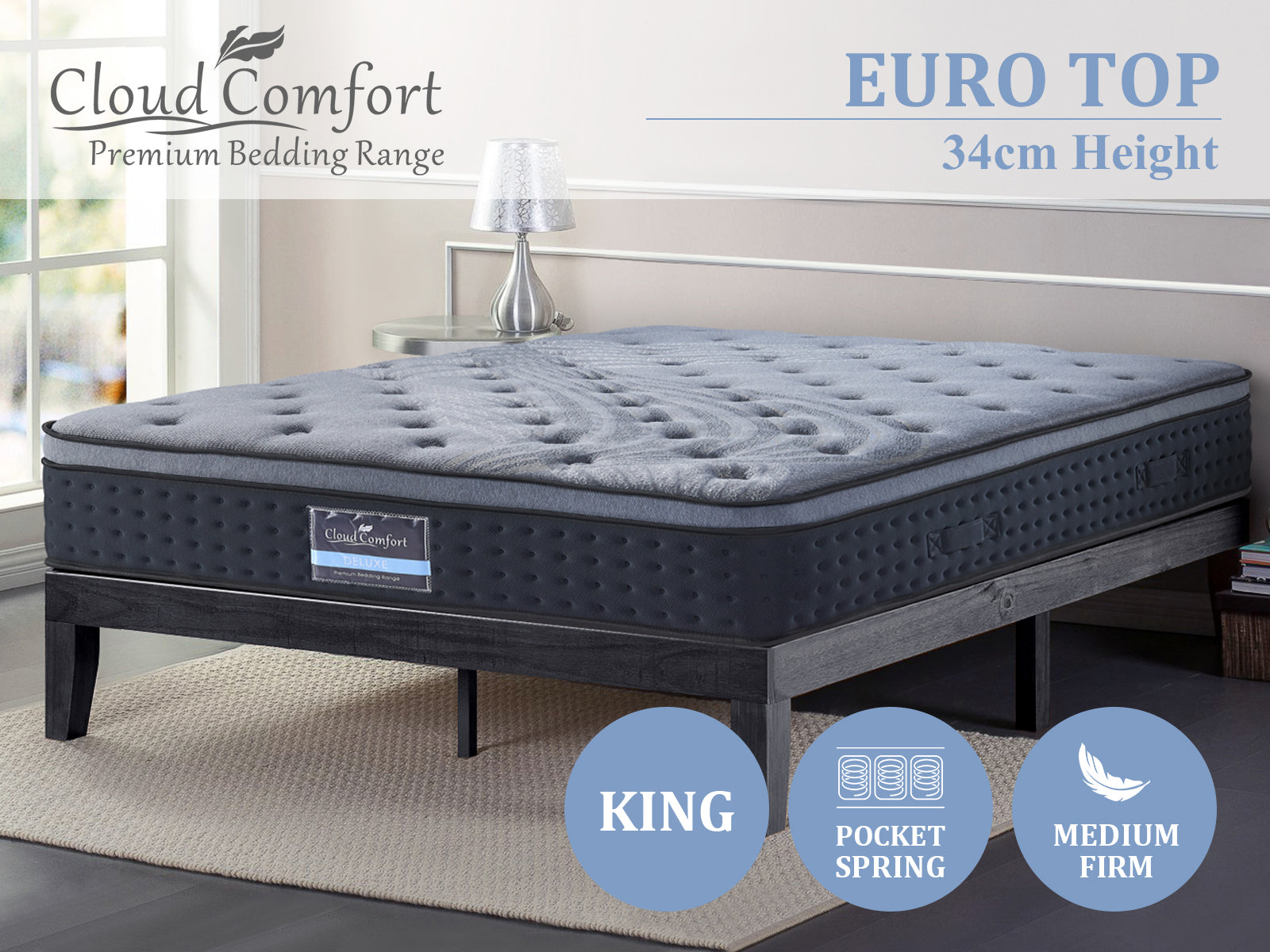 Euro Top Mattress B34 - King